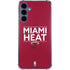 NBA Miami Heat Standard - Red Galaxy A35 5G Clear Case