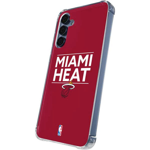 NBA Miami Heat Standard - Red Galaxy A35 5G Clear Case
