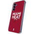 NBA Miami Heat Standard - Red Galaxy A35 5G Clear Case