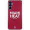 NBA Miami Heat Standard - Red Galaxy A55 5G Clear Case