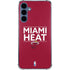 NBA Miami Heat Standard - Red Galaxy A55 5G Clear Case