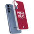 NBA Miami Heat Standard - Red Galaxy A55 5G Clear Case