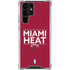 NBA Miami Heat Standard - Red Galaxy S23 Ultra Clear Case