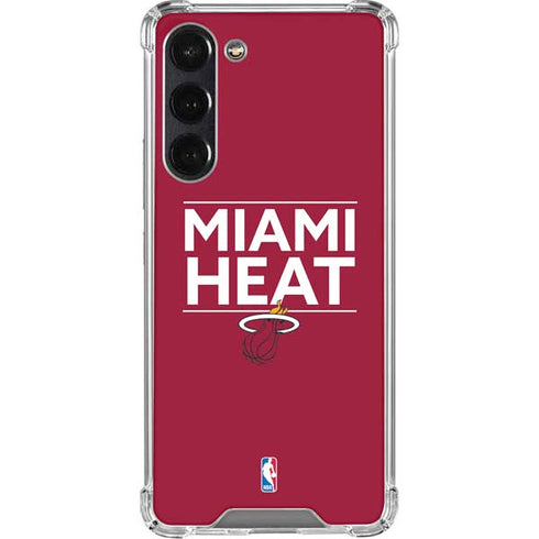NBA Miami Heat Standard - Red Galaxy S24 FE Clear Case