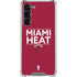 NBA Miami Heat Standard - Red Galaxy S24 FE Clear Case