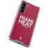 NBA Miami Heat Standard - Red Galaxy S24 FE Clear Case