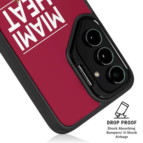 NBA Miami Heat Standard - Red Galaxy S24 Plus Kickstand Case