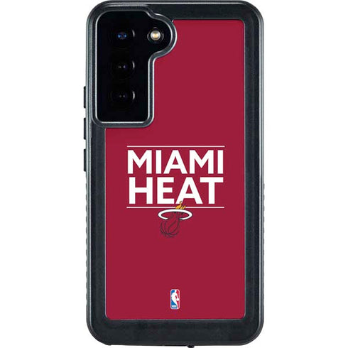 NBA Miami Heat Standard - Red Galaxy S24 Plus Waterproof Case