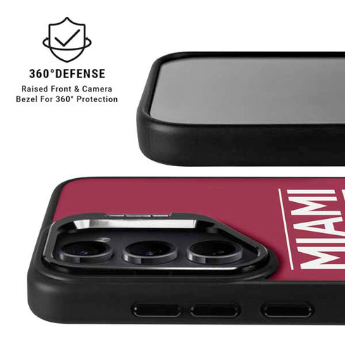 NBA Miami Heat Standard - Red Galaxy S25 Ultra Kickstand Case