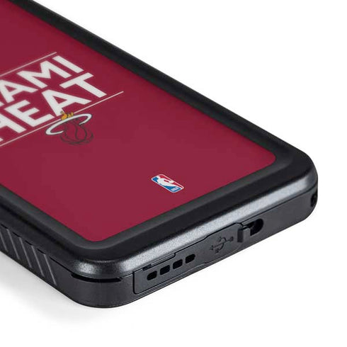NBA Miami Heat Standard - Red Galaxy S24 Waterproof Case