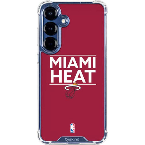 NBA Miami Heat Standard - Red Galaxy S25 Clear Case