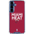 NBA Miami Heat Standard - Red Galaxy S25 Clear Case
