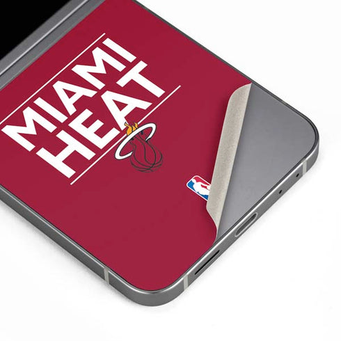 NBA Miami Heat Standard - Red Galaxy Z Flip6 Skin