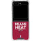 NBA Miami Heat Standard - Red Galaxy Z Flip6 Clear Case