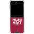 NBA Miami Heat Standard - Red Galaxy Z Flip6 Clear Case