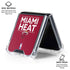 NBA Miami Heat Standard - Red Galaxy Z Flip6 Clear Case