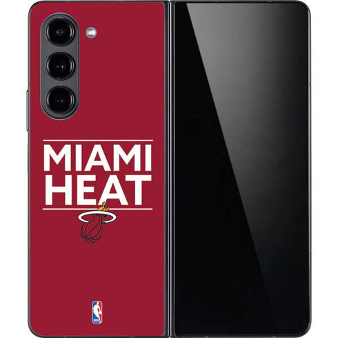 NBA Miami Heat Standard - Red Galaxy Z Fold5 5G Skin