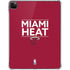 NBA Miami Heat Standard - Red iPad Pro 11in (2024) Clear Case