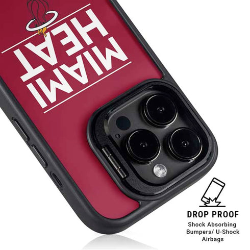 NBA Miami Heat Standard - Red iPhone 14 Pro Max Kickstand Case