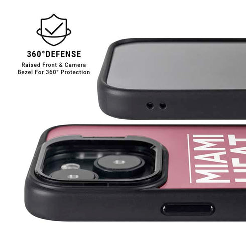NBA Miami Heat Standard - Red iPhone 15 Kickstand Case