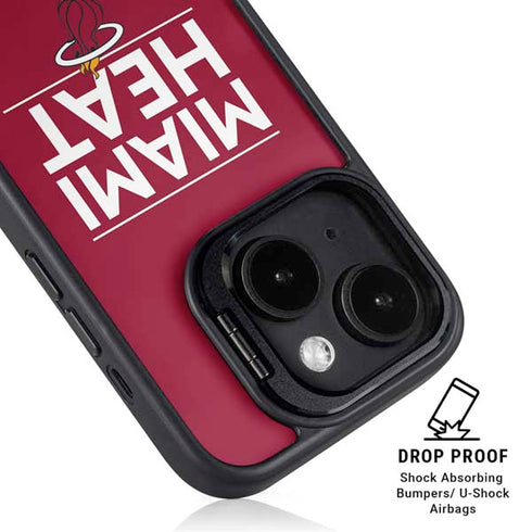 NBA Miami Heat Standard - Red iPhone 15 Kickstand Case