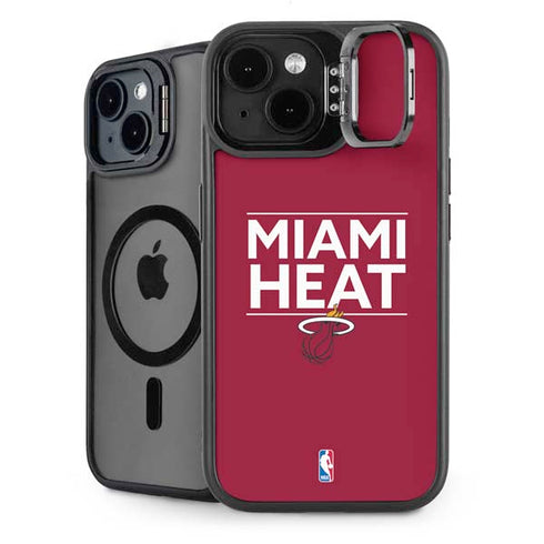 NBA Miami Heat Standard - Red iPhone 15 Plus Kickstand Case