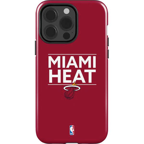 NBA Miami Heat Standard - Red iPhone 15 Pro Impact Case