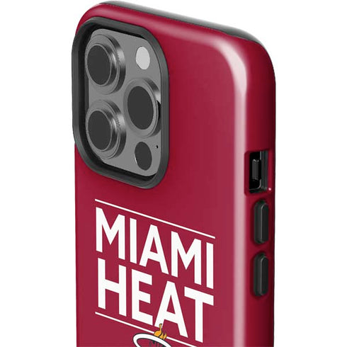 NBA Miami Heat Standard - Red iPhone 15 Pro Impact Case