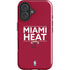 NBA Miami Heat Standard - Red iPhone 16 Impact Case