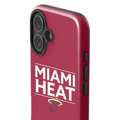 NBA Miami Heat Standard - Red iPhone 16 Impact Case