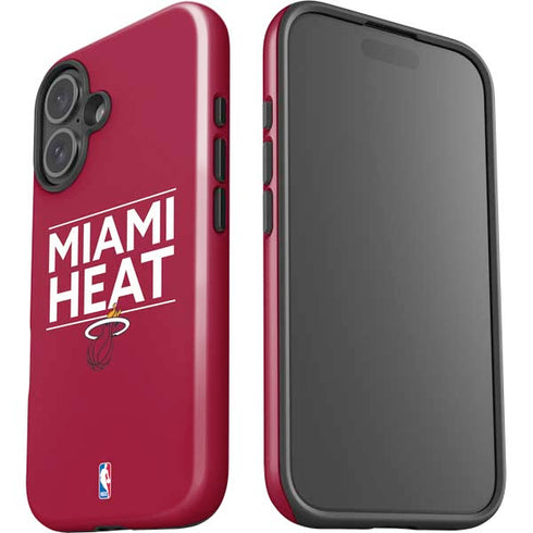NBA Miami Heat Standard - Red iPhone 16 Impact Case