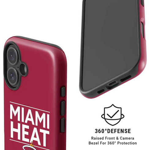 NBA Miami Heat Standard - Red iPhone 16 Magsafe Impact Case