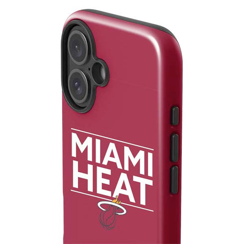 NBA Miami Heat Standard - Red iPhone 16 Plus Impact Case