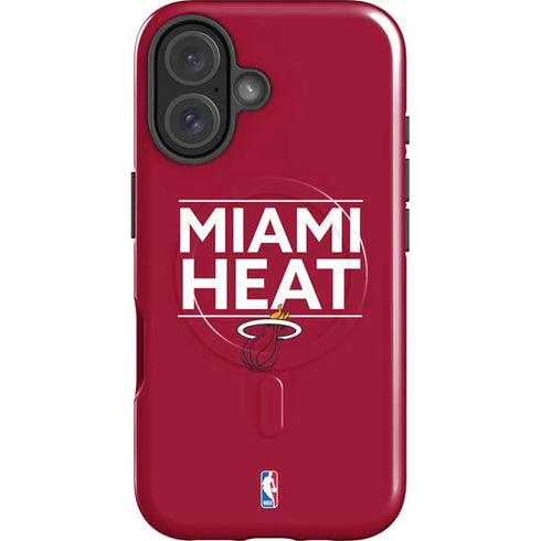 NBA Miami Heat Standard - Red iPhone 16 Plus Magsafe Impact Case