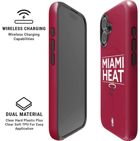 NBA Miami Heat Standard - Red iPhone 16 Plus Magsafe Impact Case