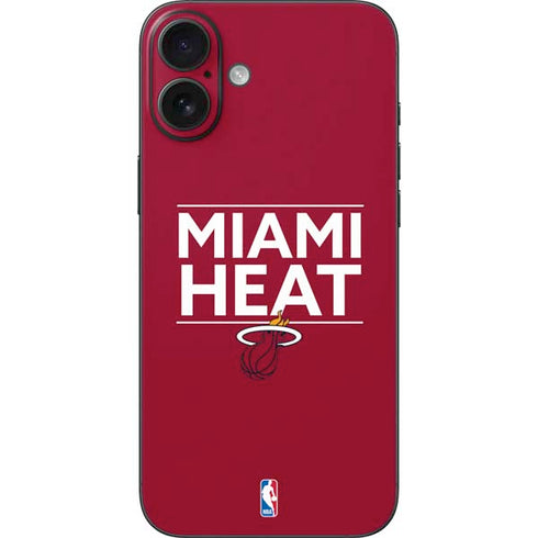 NBA Miami Heat Standard - Red iPhone 16 Plus Skin