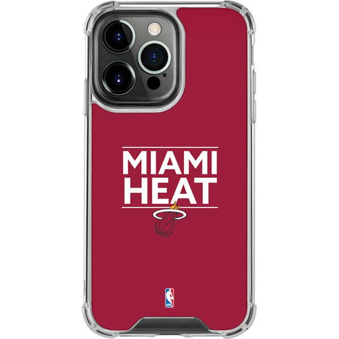 NBA Miami Heat Standard - Red iPhone 16 Pro Clear Case