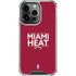 NBA Miami Heat Standard - Red iPhone 16 Pro Clear Case