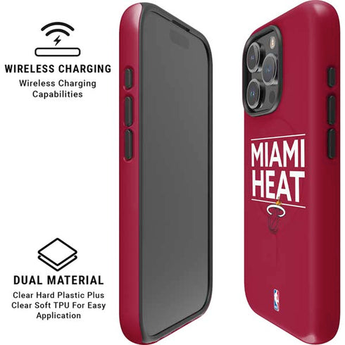 NBA Miami Heat Standard - Red iPhone 16 Pro Magsafe Impact Case