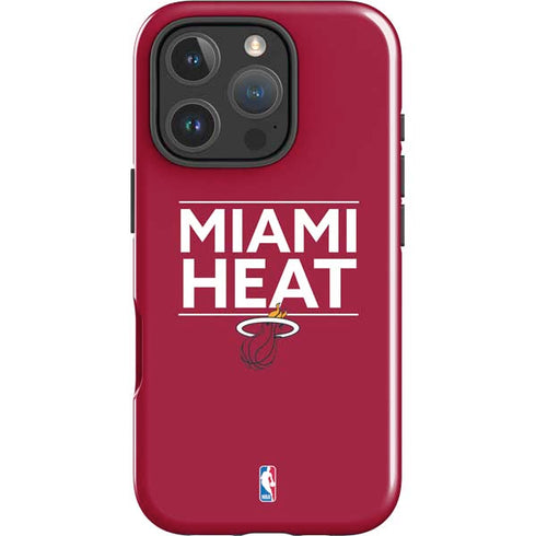 NBA Miami Heat Standard - Red iPhone 16 Pro Max Impact Case