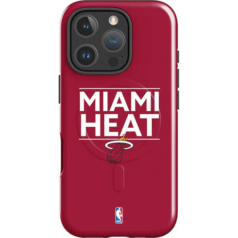 NBA Miami Heat Standard - Red iPhone 16 Pro Max Magsafe Impact Case