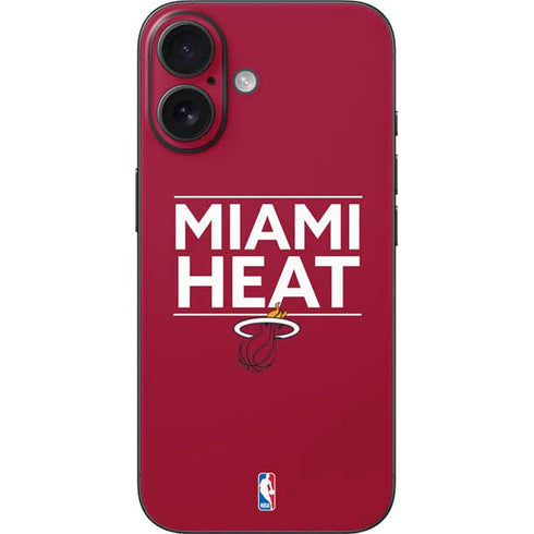 NBA Miami Heat Standard - Red iPhone 16 Skin
