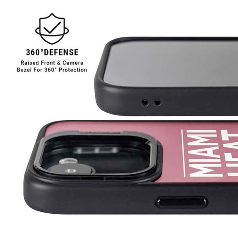 NBA Miami Heat Standard - Red iPhone 16e Kickstand Case