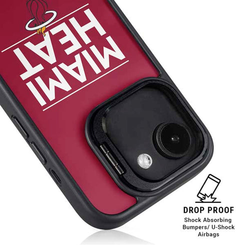 NBA Miami Heat Standard - Red iPhone 16e Kickstand Case
