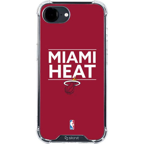 NBA Miami Heat Standard - Red iPhone 16e Clear Case