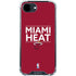 NBA Miami Heat Standard - Red iPhone 16e Clear Case
