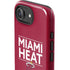 NBA Miami Heat Standard - Red iPhone 16e Impact Case