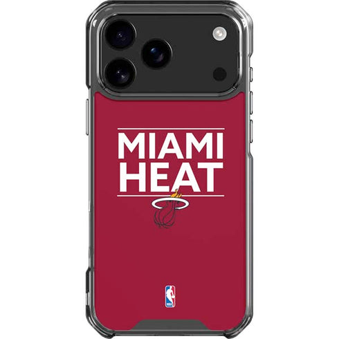 NBA Miami Heat Standard - Red iPhone 18 Pro Max Clear Case