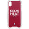 NBA Miami Heat Standard - Red iPhone XS Clear Case