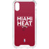 NBA Miami Heat Standard - Red iPhone XS Clear Case